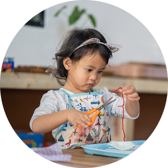 Kids doing hands-on projects